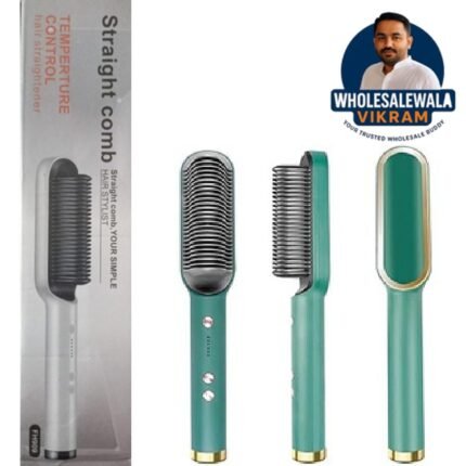 Straightener Brush, Hair Straightening Comb with Fast Heating & 5 Temperature Settings & Anti-Scald, Perfect for Professional Salon at Home (multicolor)